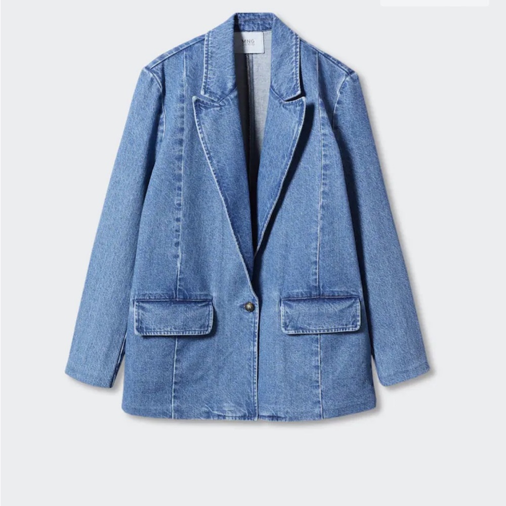 MANGO Denim jacket with pockets NWT